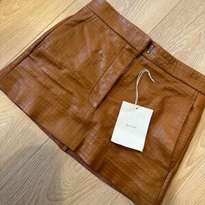 Cos atelier leather mini skirt
